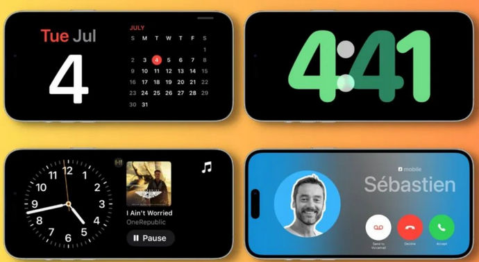 同安苹果手机维修分享iOS17横屏充电待机显示有什么好处 